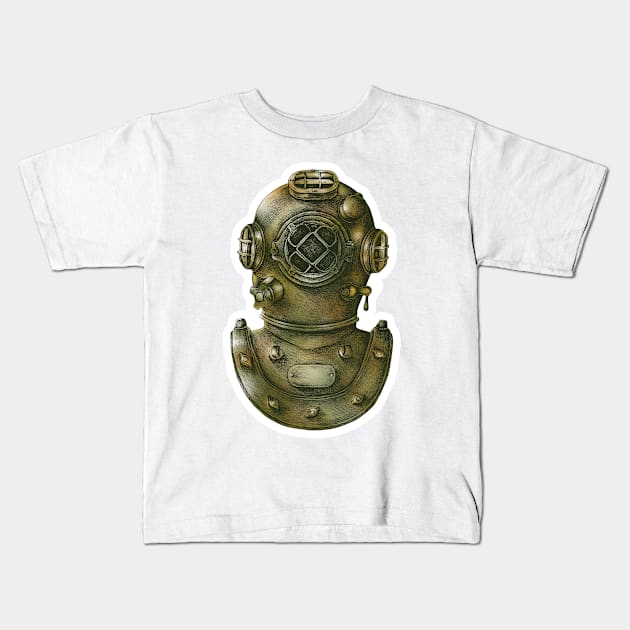Navy Kids T-Shirt by gabbidea 